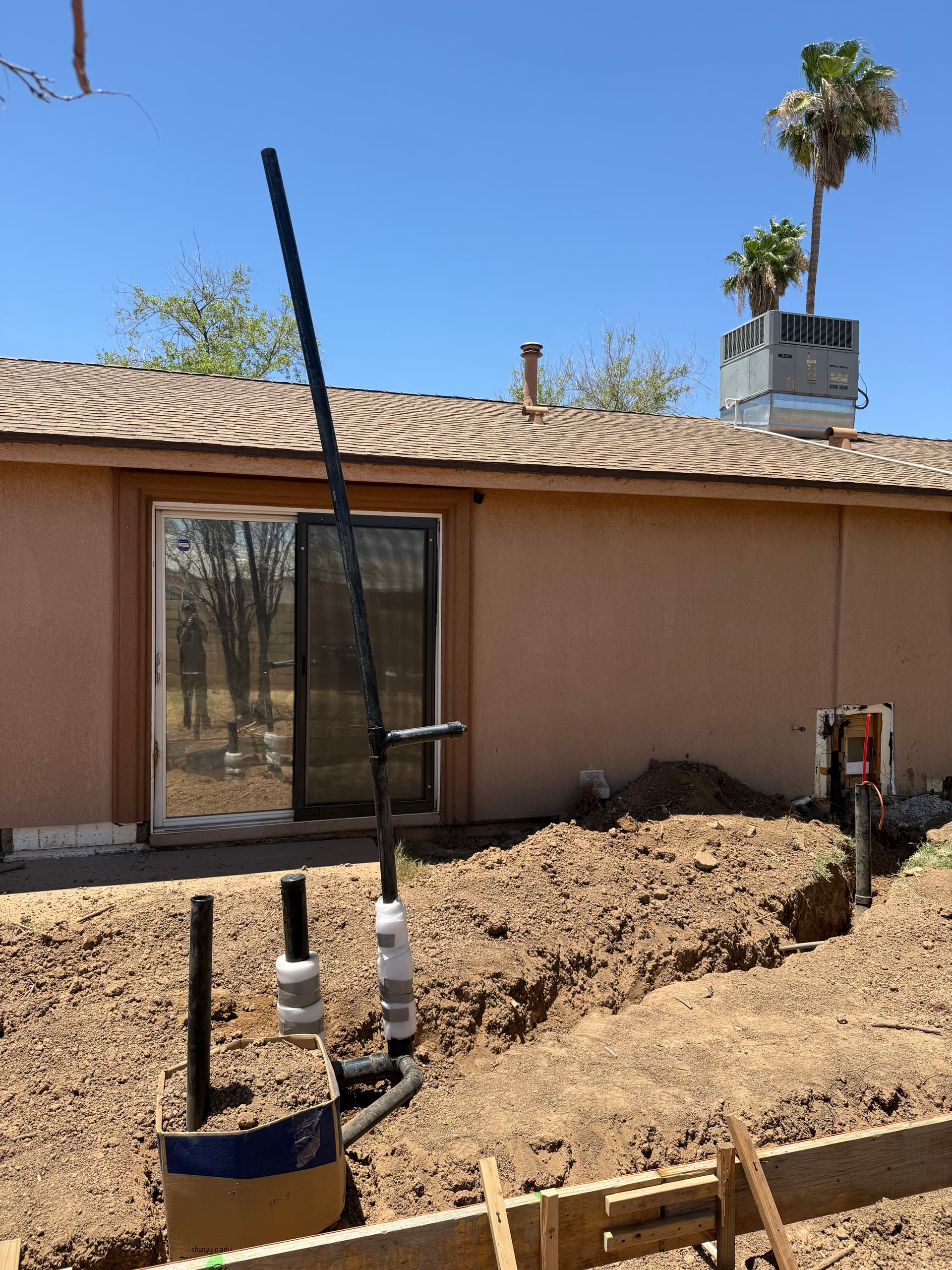 Underground Plumbing Rough-In for Phoenix Bathroom Addition image