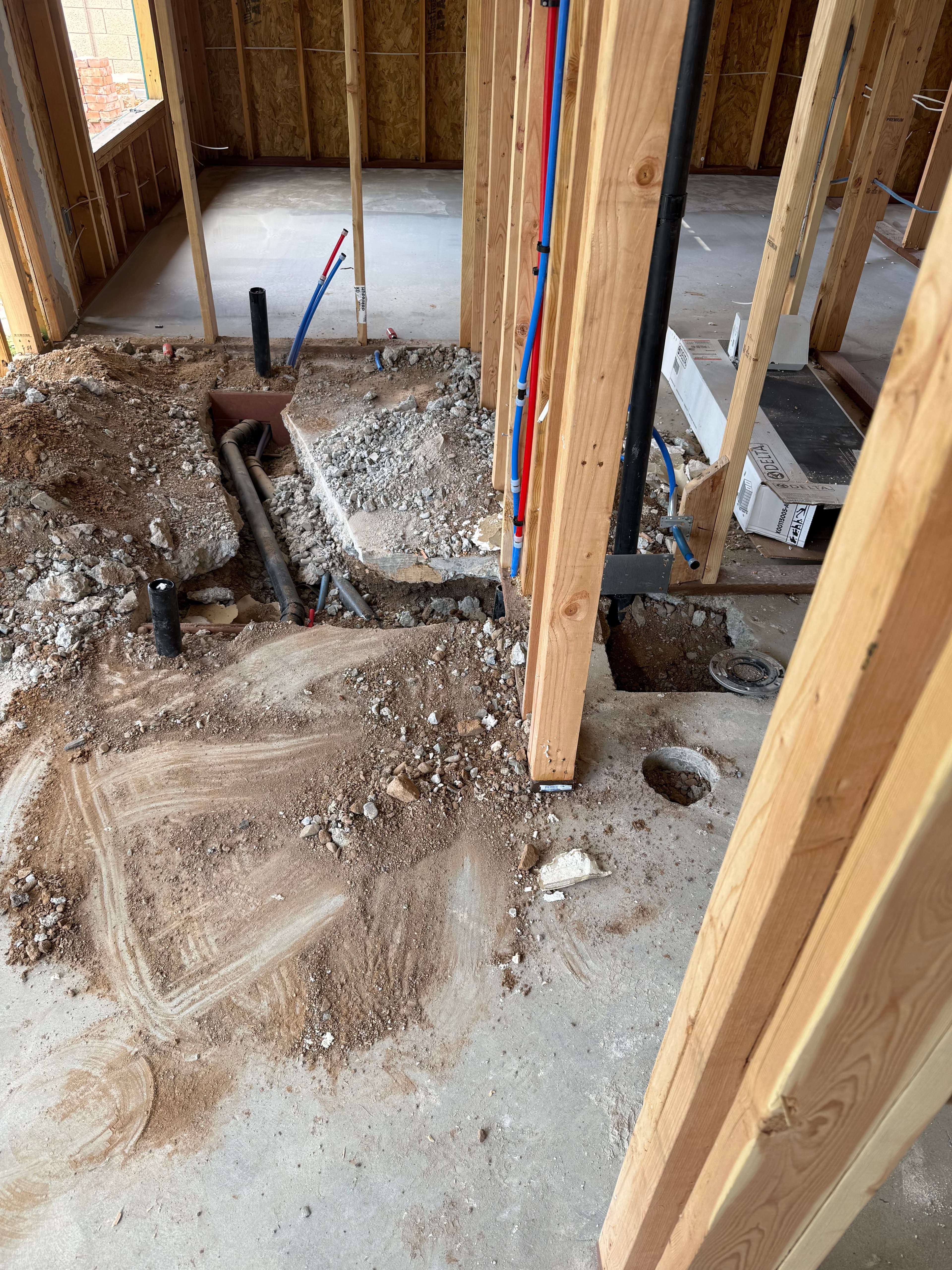Project Rough-In Plumbing Underway on a Phoenix Remodel image