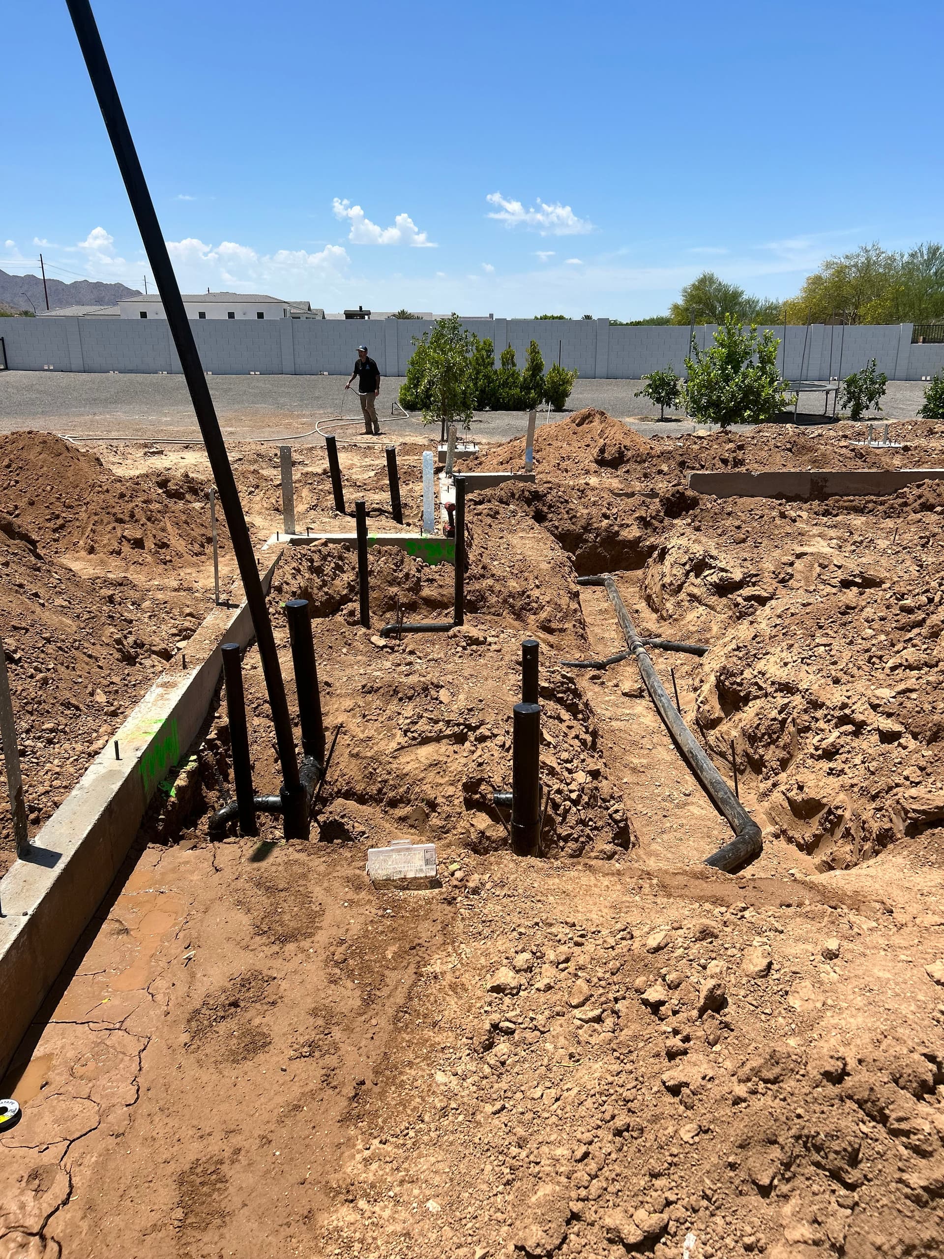 Underground Soil Install for a 2-Bath Casita in Queen Creek image