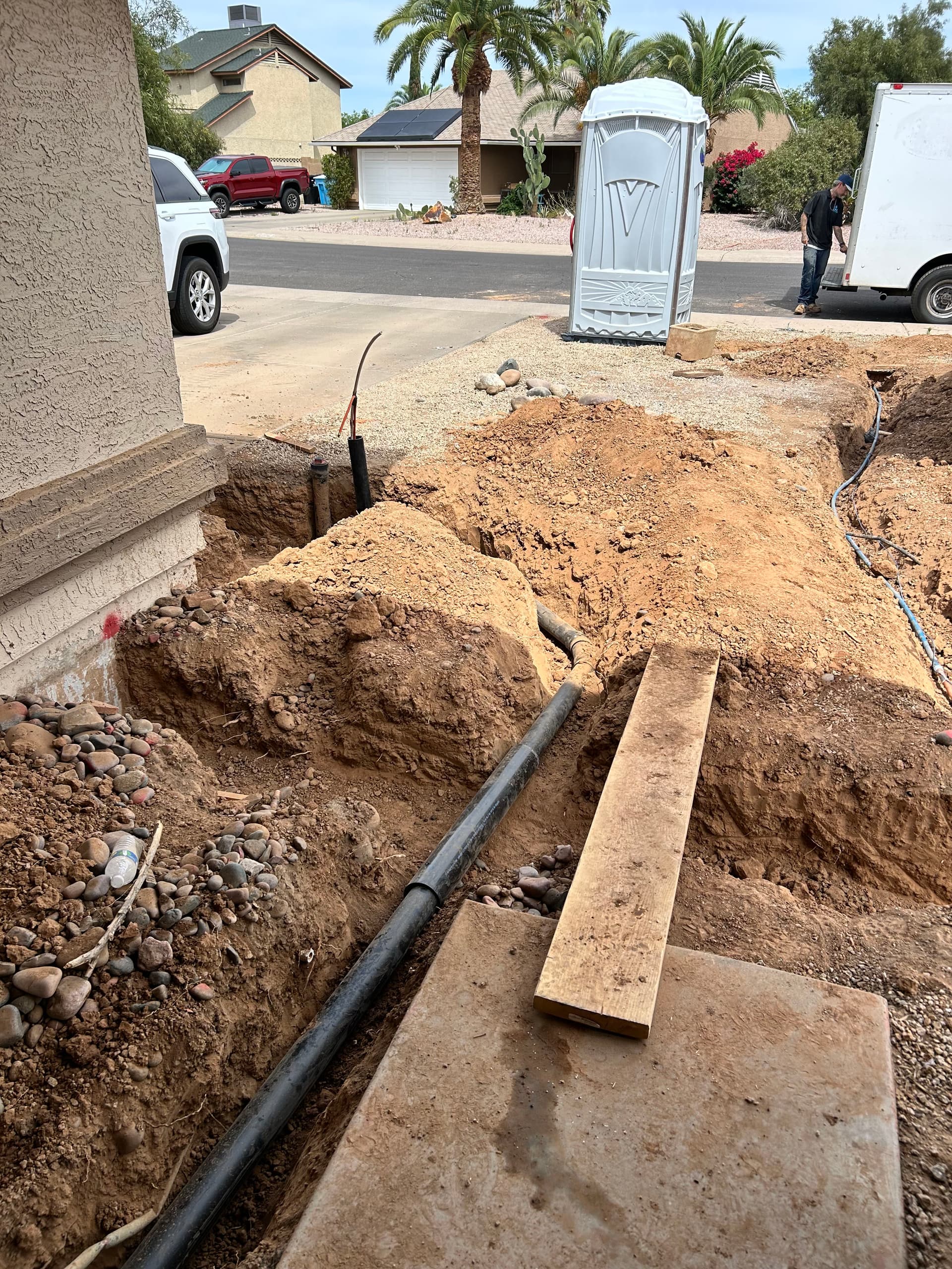 Gallery photos for New Service Line and Sewer Line Installation for Phoenix Remodel: Image #1