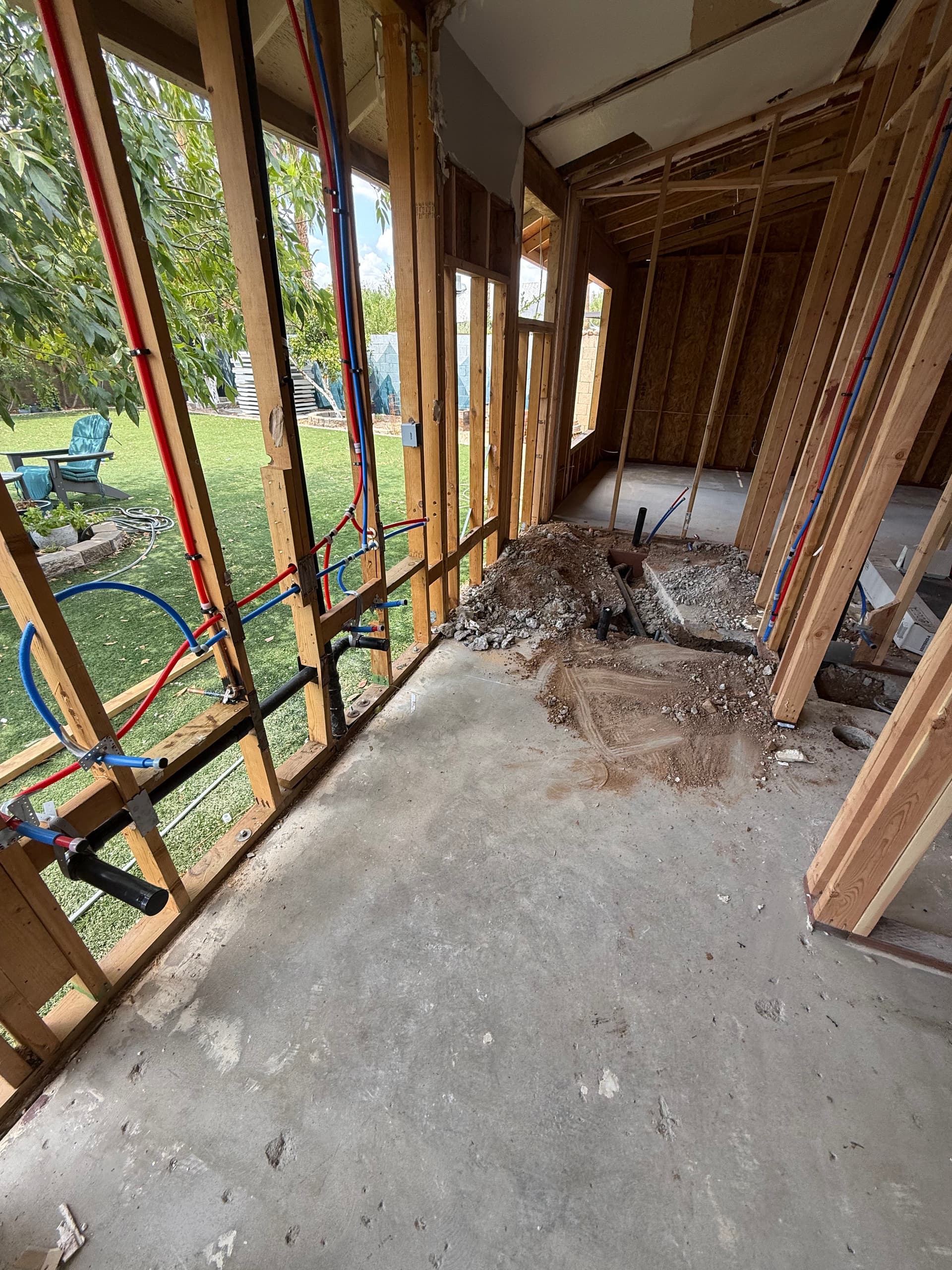 Gallery photos for Rough-In Plumbing Underway on a Phoenix Remodel: Image #4