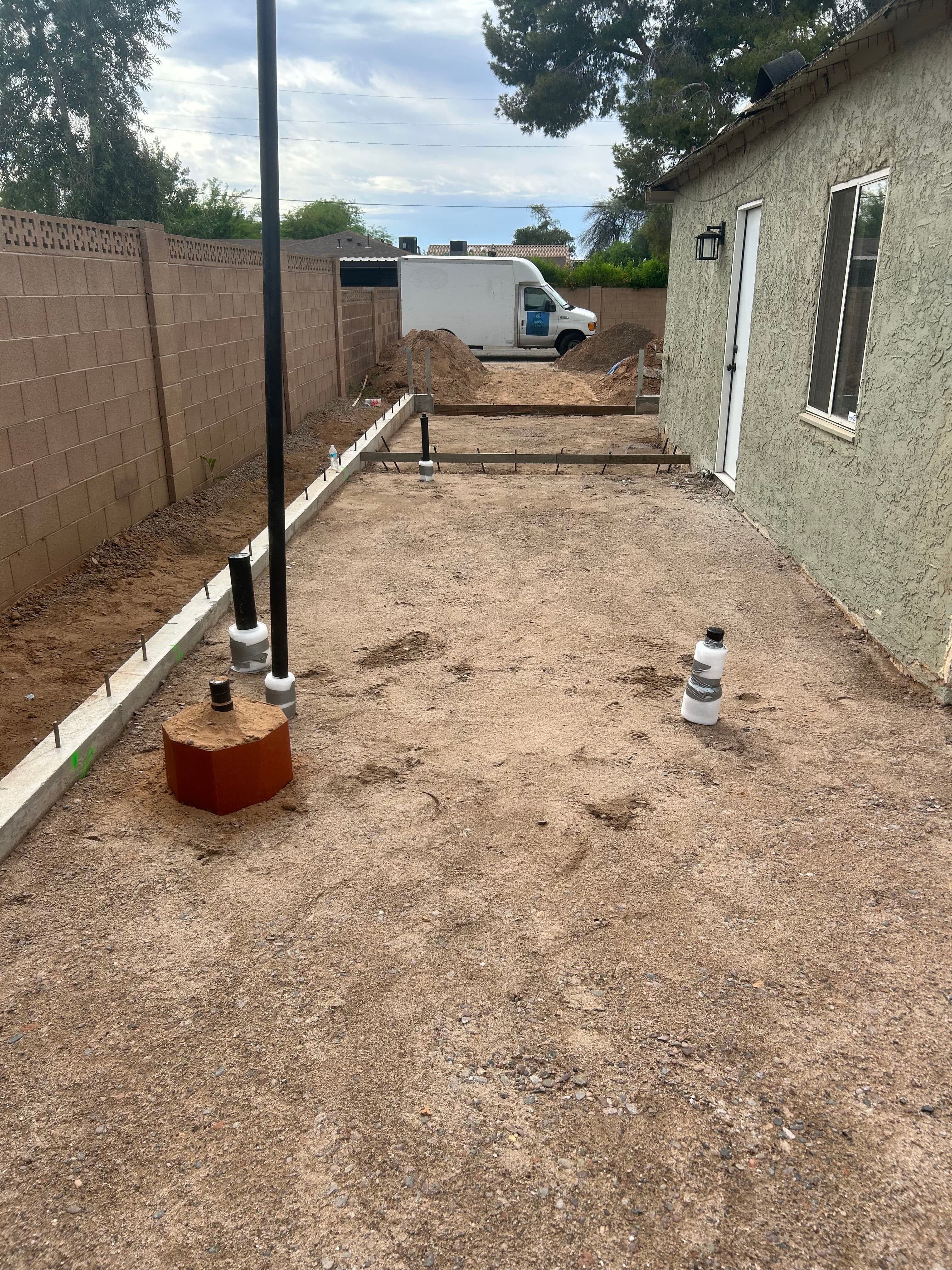 Project Home Addition Foundation Prepped and Ready for Concrete Pour image