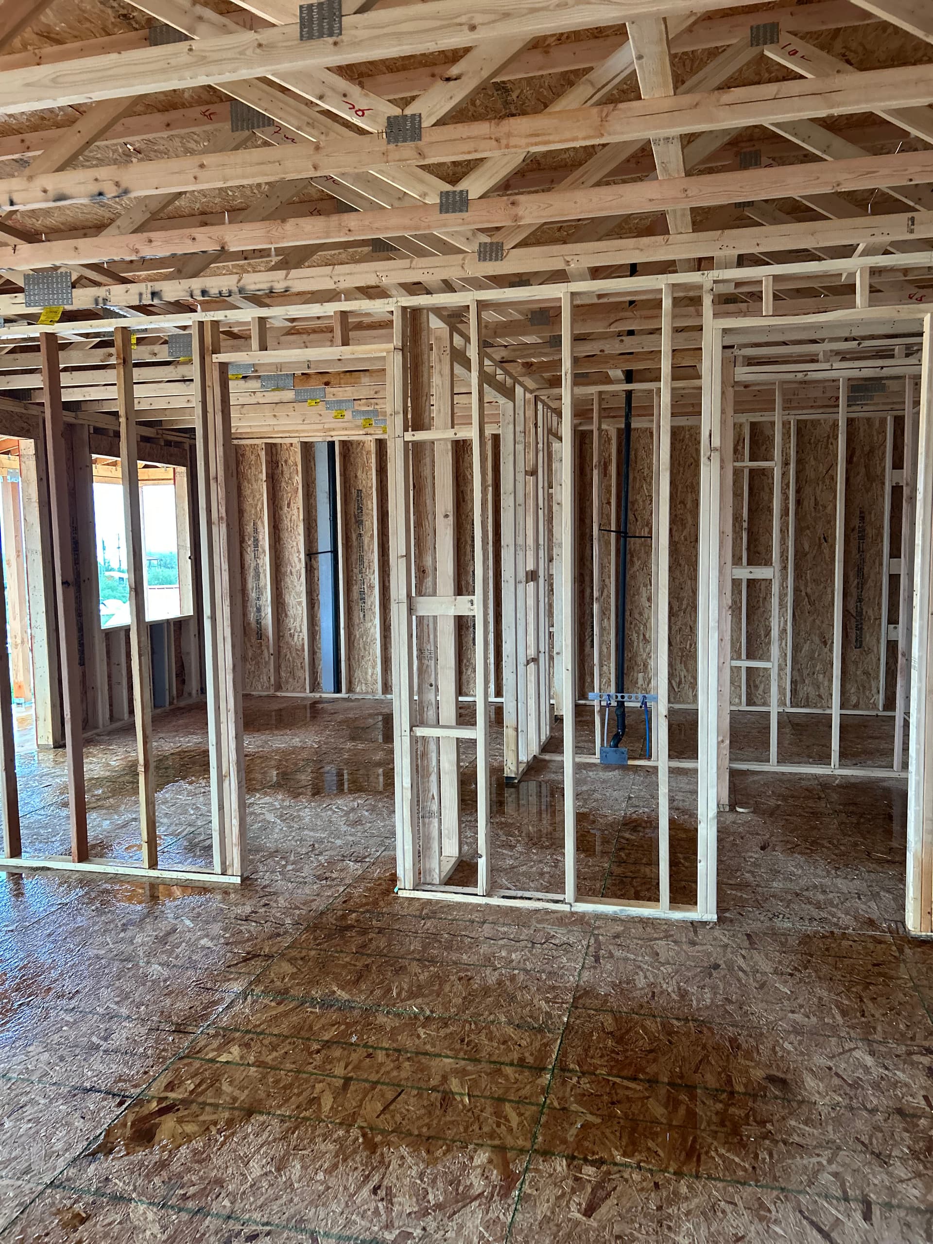 DWV and Waterline Completion Amidst Rainy Conditions