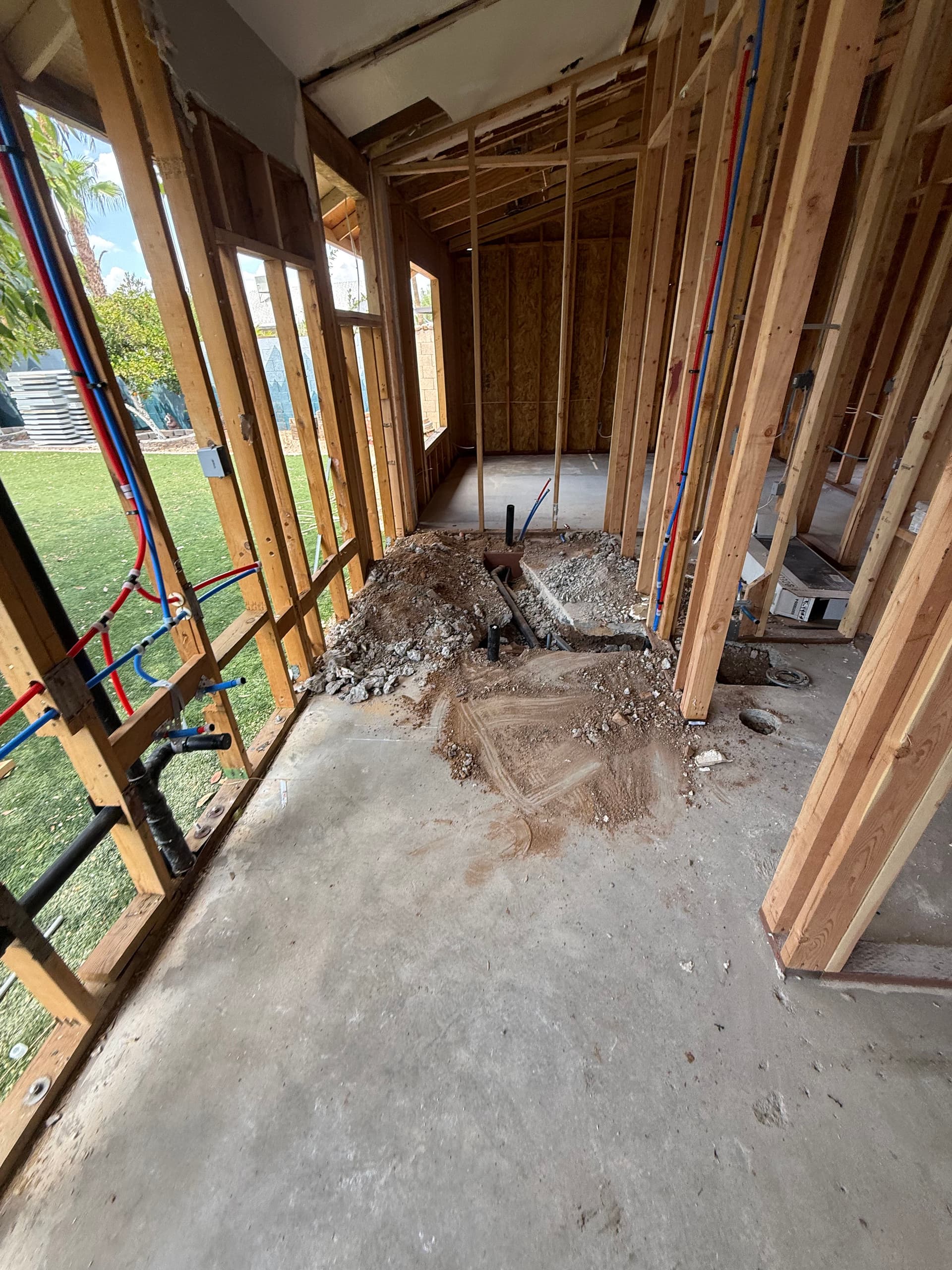 Gallery photos for Rough-In Plumbing Underway on a Phoenix Remodel: Image #1