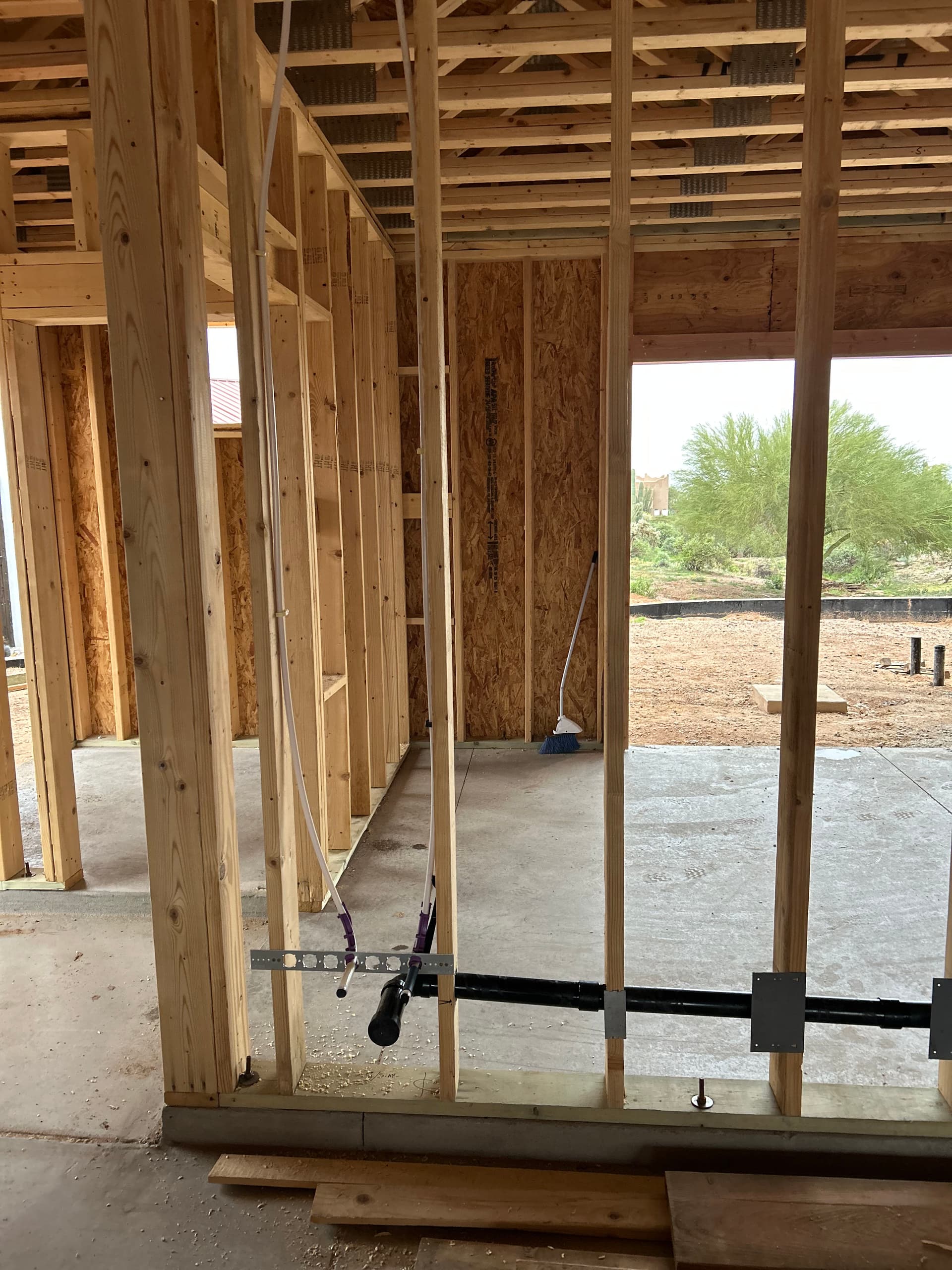 DWV and Waterline Completion Amidst Rainy Conditions