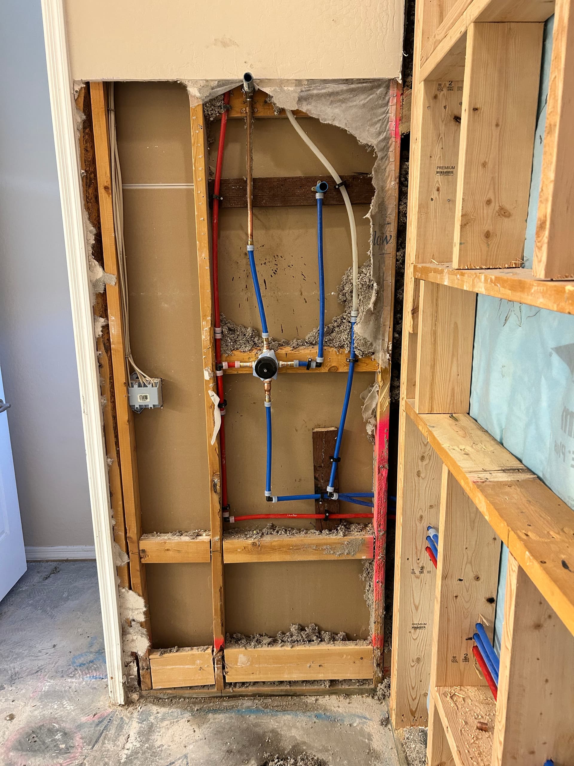 Gallery photos for Master Bath Remodel Plumbing Rough-In Underway in Peoria: Image #1