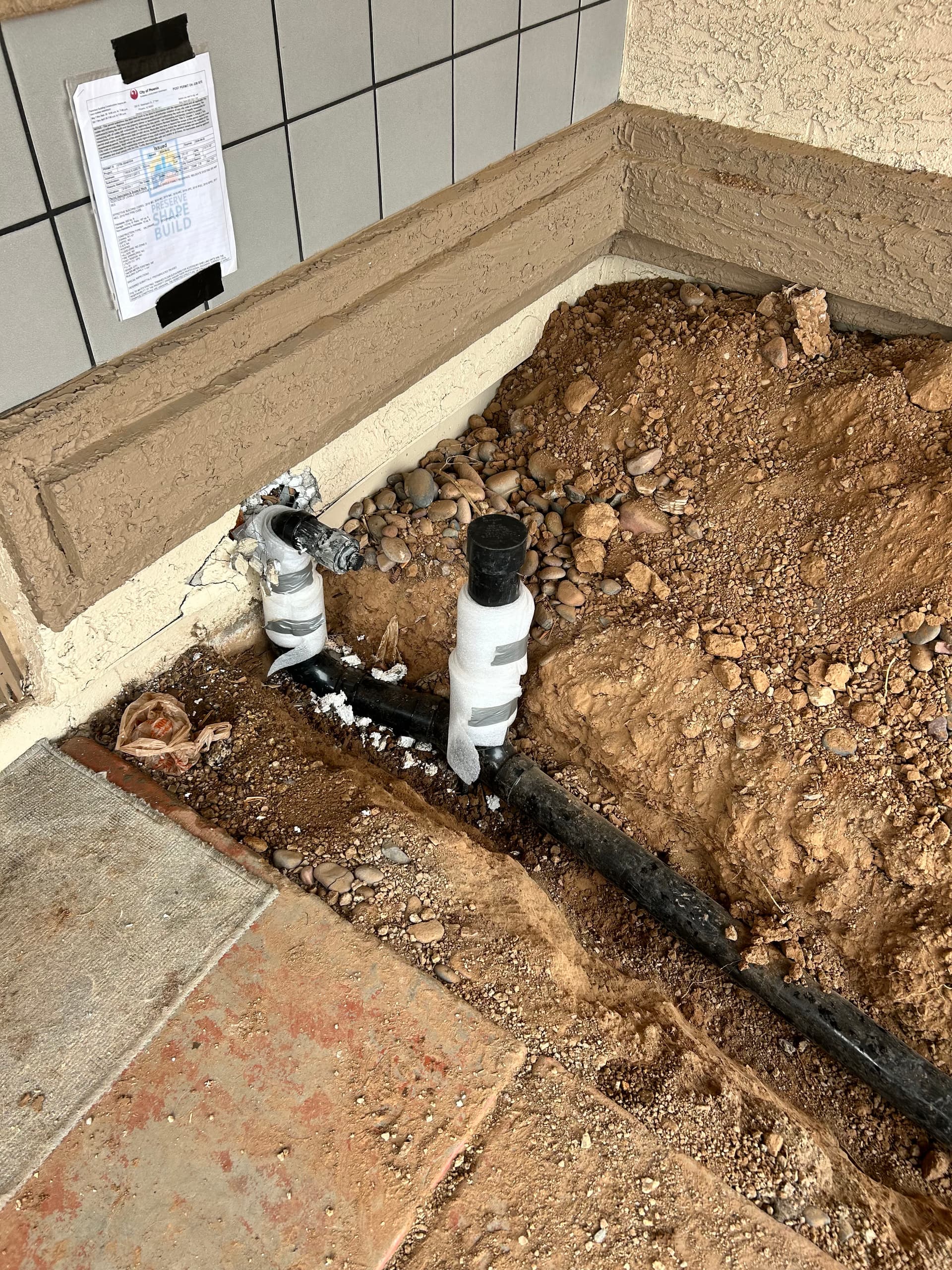 New Service Line and Sewer Line Installation for Phoenix Remodel image