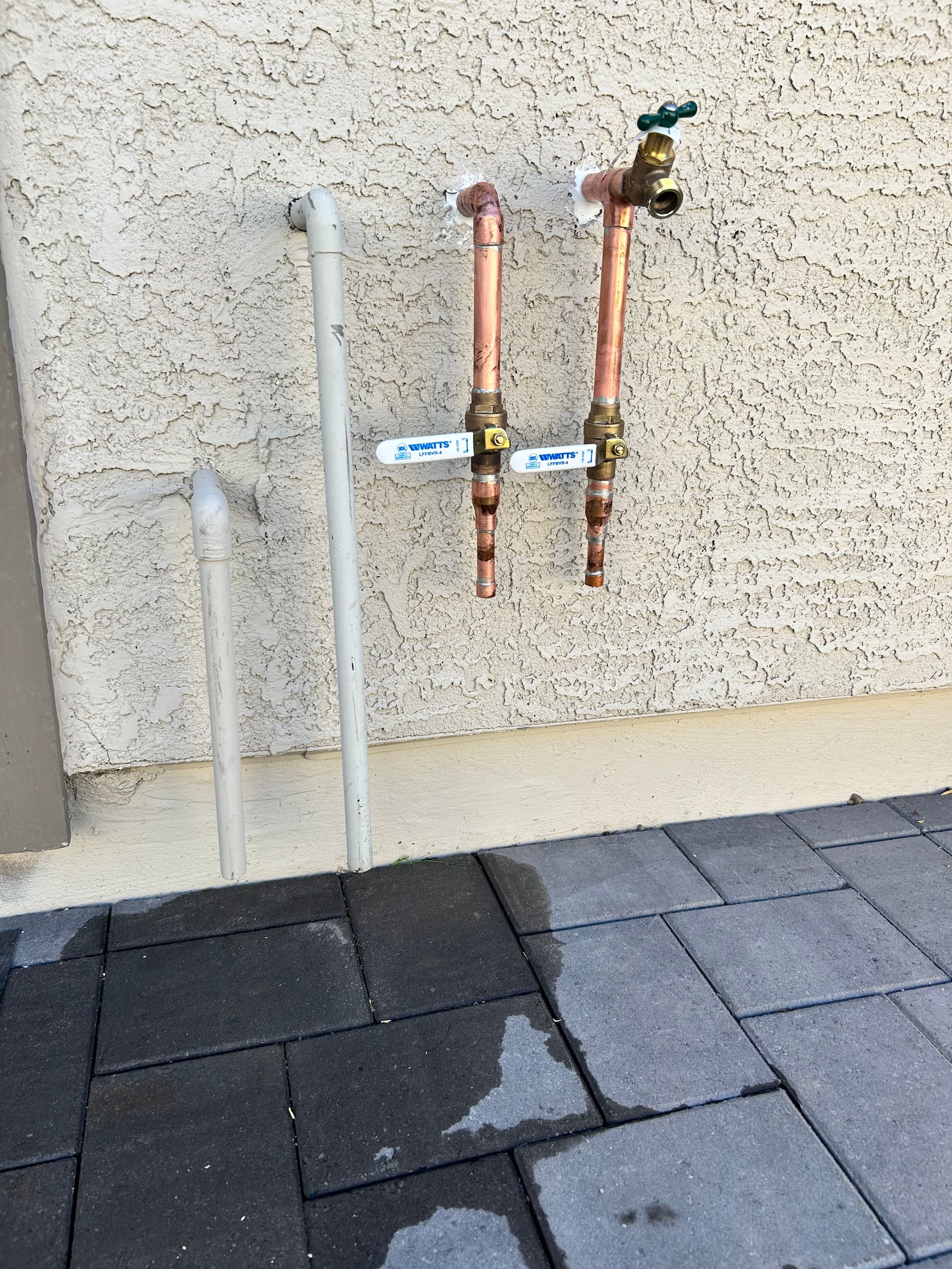 Seamless Water Line Installation for Future Outdoor Shower in Goodyear
