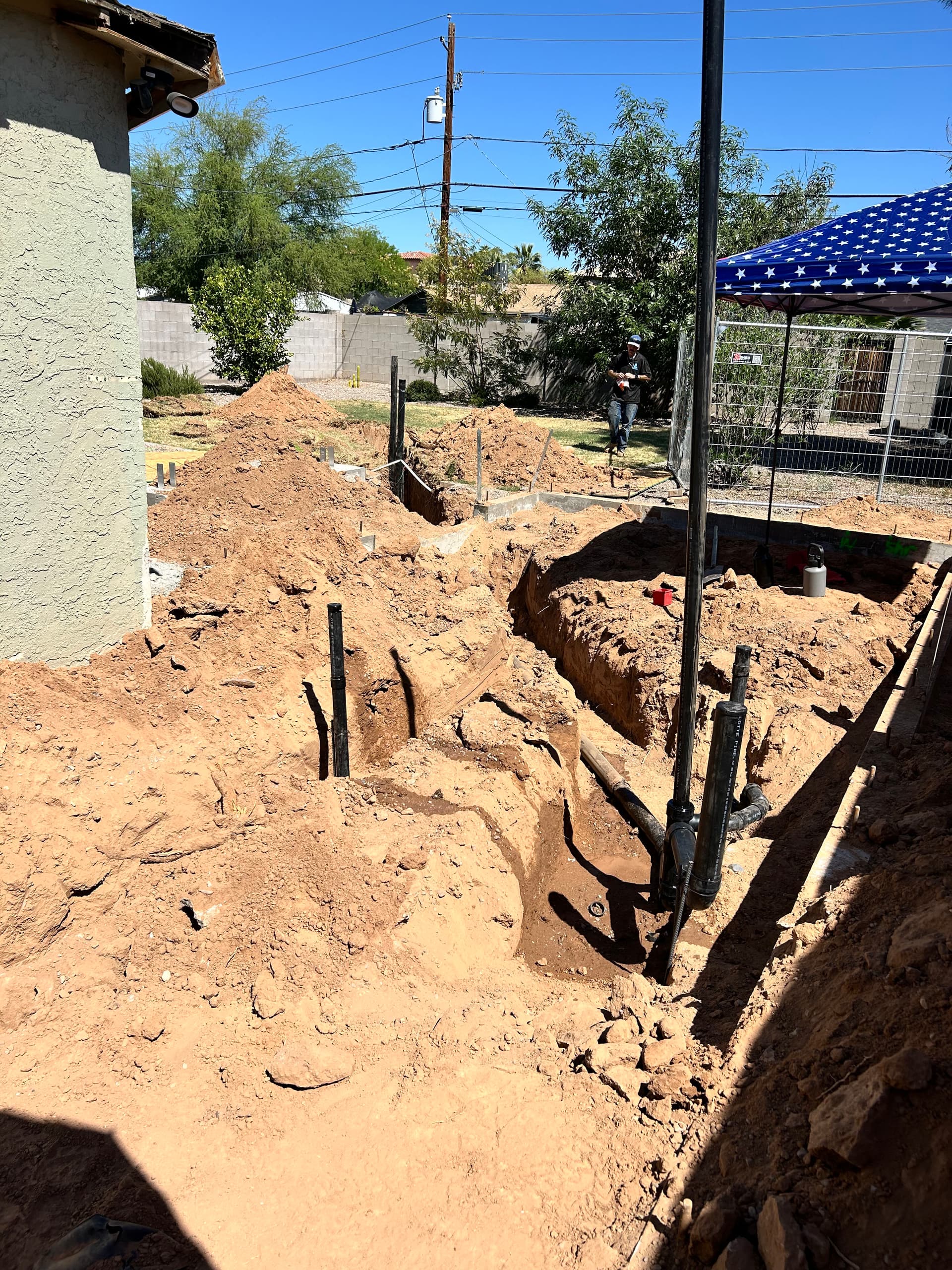 Gallery photos for Underground Plumbing Installation for Home Addition in Phoenix: Image #2