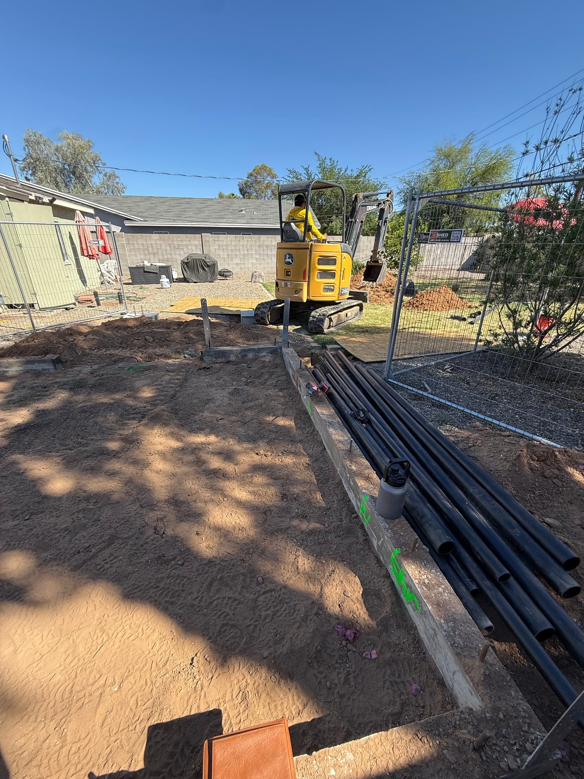 Gallery photos for Underground Plumbing Installation for Home Addition in Phoenix: Image #1